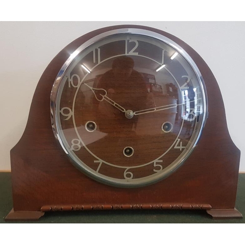 539 - 'Smith' Mantle Clock with a Key and Pendulum (working)