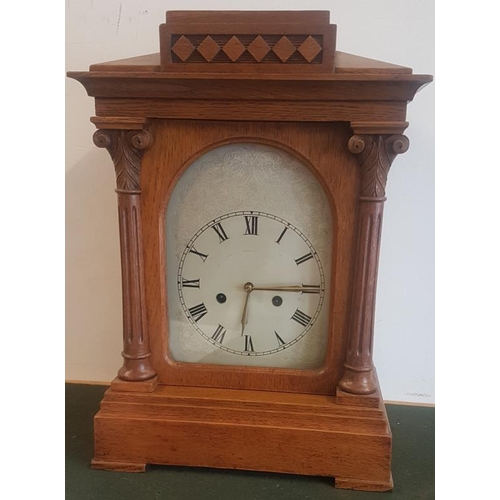 541 - Large Bracket Clock with Key (working)