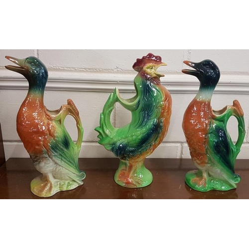 543 - Three Jugs in the form of Fowl