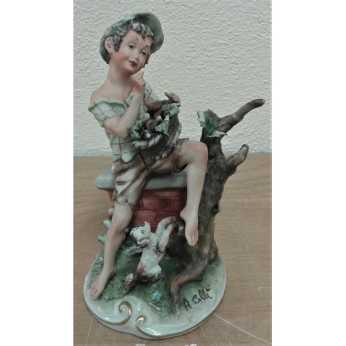 552 - Good Quality Italian Porcelain Figure of a Boy