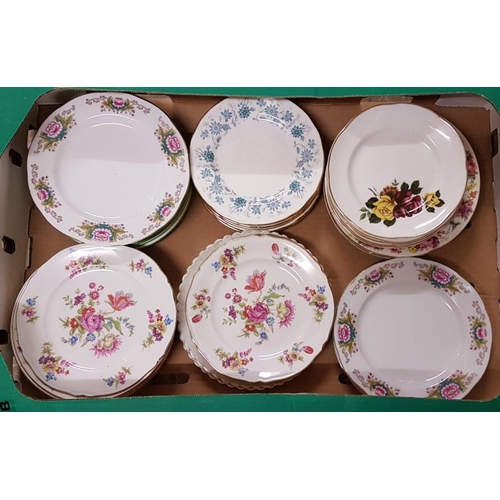 583 - Collection of Bone China Tea Plates