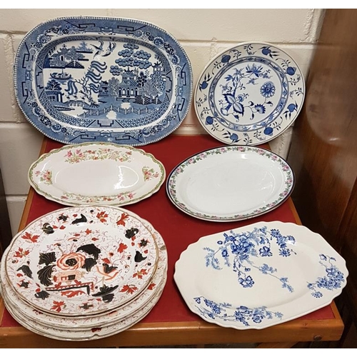 584 - Collection of Antique Plates and Platters
