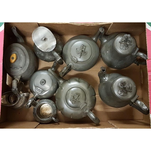 586 - Large Collection of Antique Pewter etc.
