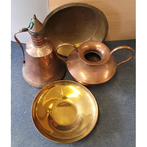 650 - Four Large Copper and Brass Wares