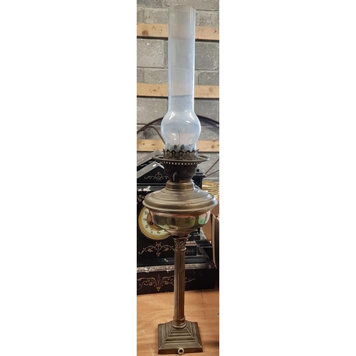 449a - Brass Bowl Oil Lamp