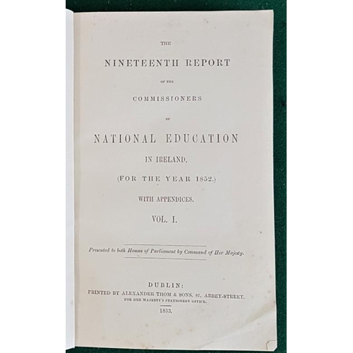 10 - Report of the Commissioners of National Education in Ireland 1852, Dublin 1853