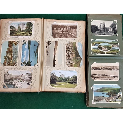 32 - Two postcard albums with a selection of vintage Irish cards