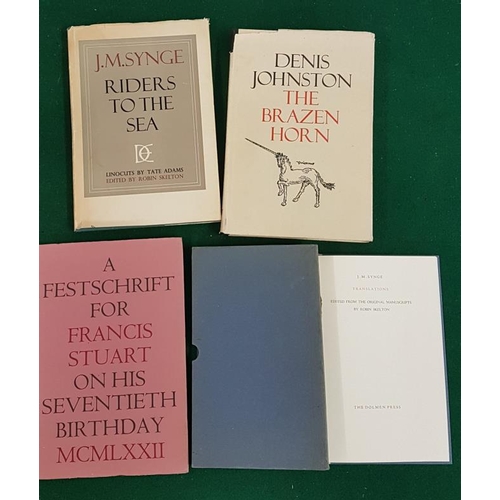85 - [Dolmen Press] Translations. J. M. Synge, edited from the Original Manuscripts by Robin Skelton. 196... 