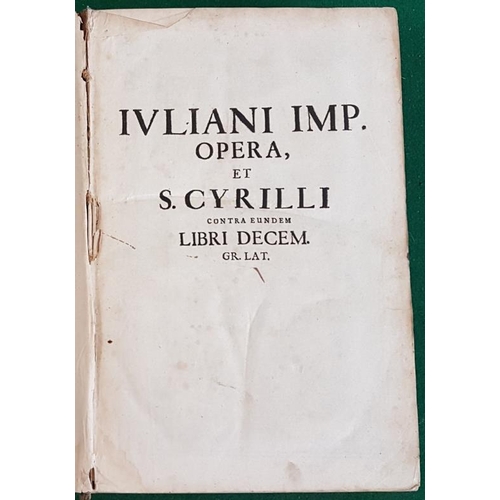 93 - Juliani Imp Opera et S Cyrilli, 1696