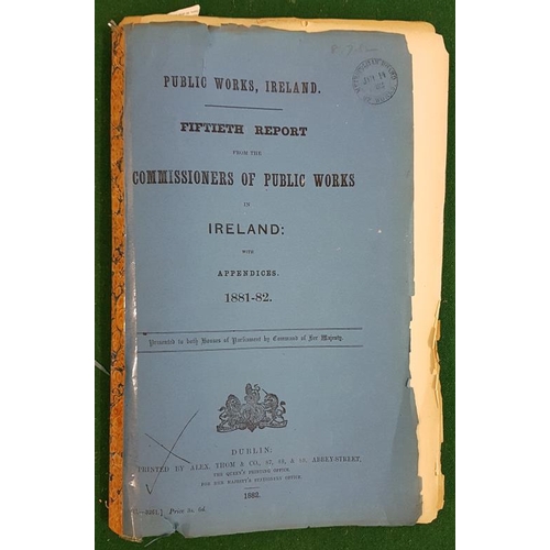 114 - [Quin and Holy Cross Abbeys]. Public Works Ireland with Appendices 1881-82. Large format. fragile wr... 