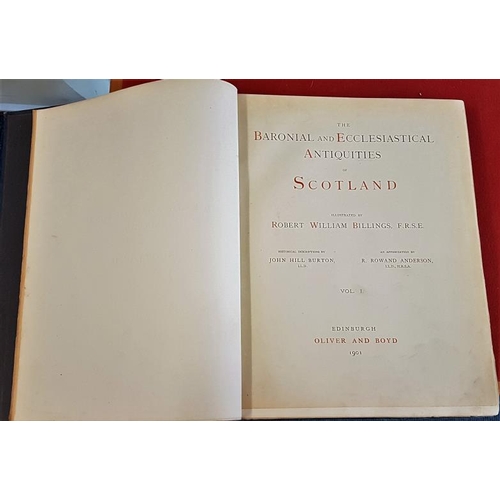 133 - R. W. Billings, 'Baronial and Ecclesiastical Antiquities of Scotland', 1901, Vols 1 – 4. All plates ... 