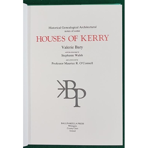 193 - Historical, Genealogical, Architectural Notes on Houses of Kerry by Valerie Barry. Ballinakella Pres... 