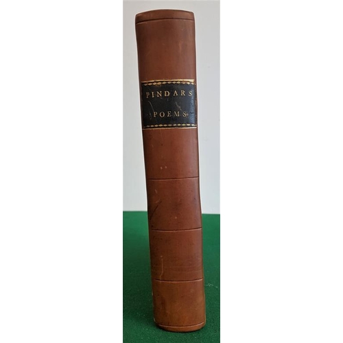 204 - Pindar's Poems - Lyric Odes for the Year 1783, calf binding, 6th edition