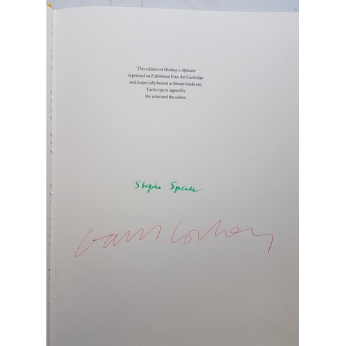 207 - 'Hockney's Alphabet' (1991) - First Edition - Folio - Limited Edition signed by David Hockney and St... 