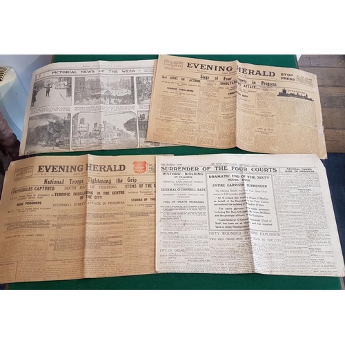 597 - Four Irish Newspapers, dated June and July 1922, regarding the outbreak of the Irish Civil War and t... 