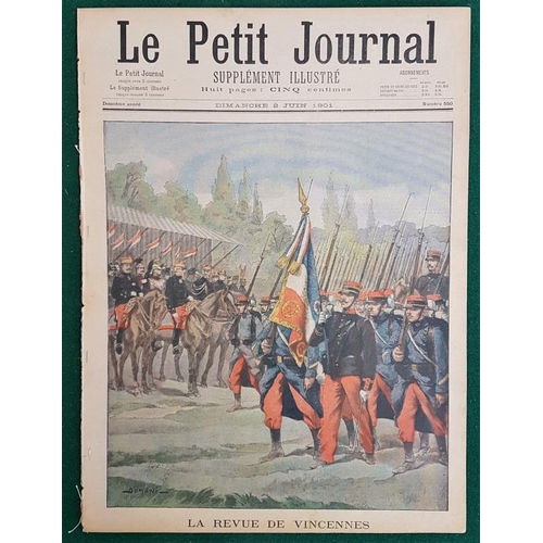 598 - A large collection of Victorian French Journals “ Le Petit” with coloured illustrations