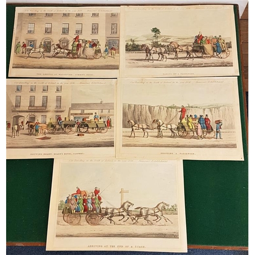 599 - An Original set of “Car Travelling in The South of Ireland in the year 1836 – Bianconi’s Establishme... 