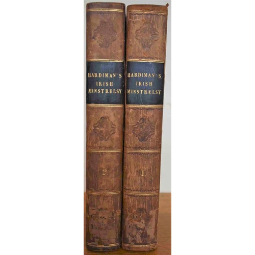 231 - Irish Minstrelsy, or Bardic Remains of Ireland with English Poetical Translations by James Hardiman.... 