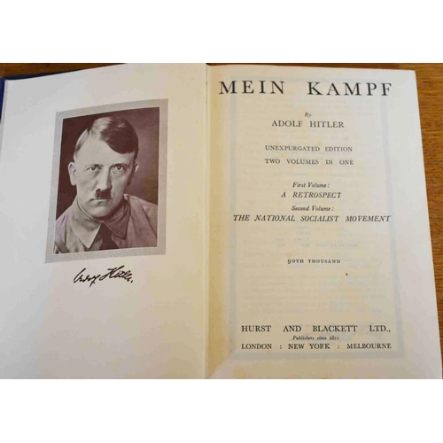 144 - Three publications on Facism: Mein Kampf (Adolf Hitler, translated and annotated by James Murphy, 19... 