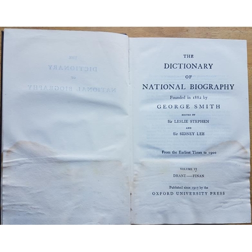 589 - The Dictionary of National Biography. 25 volumes plus supplements. A veritable mine of information... 