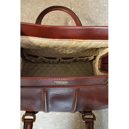 28 - Leather Lady's Travelling Bag by Tauro