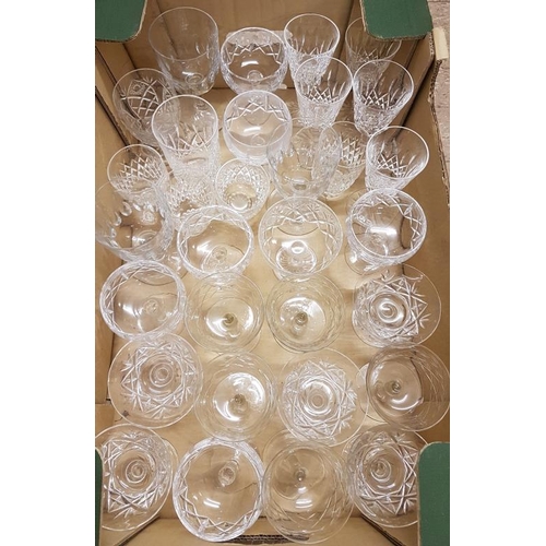 48 - Box and Contents to include Waterford Crystal Champagne Glasses, etc.