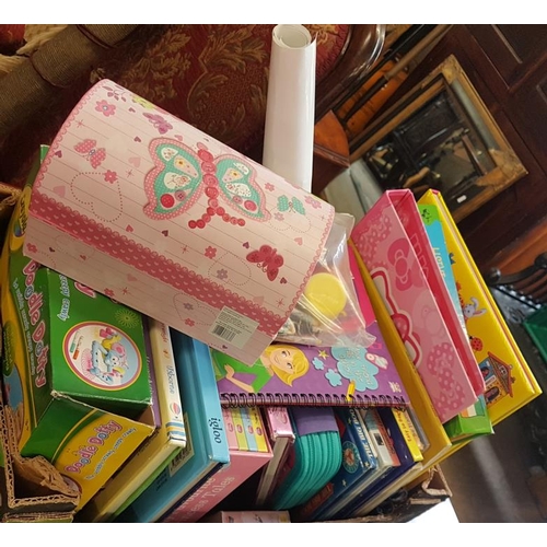 53 - Two Boxes and Contents to include Toys, Books, etc.