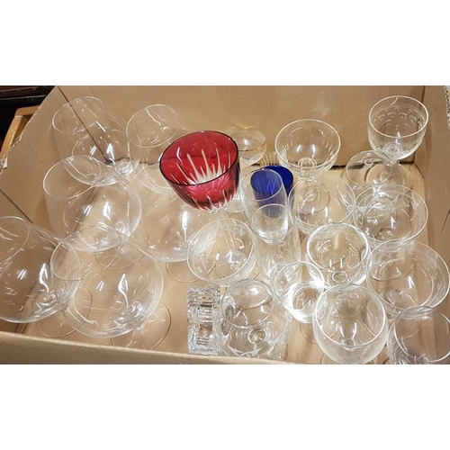99 - Box of Various Drinking Glasses
