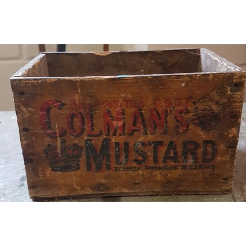 130 - Wooden 'Colman's Mustard' Crate