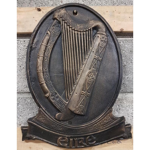 160 - 'Eire' Harp Wall Plaque - c. 16 x 20.5ins
