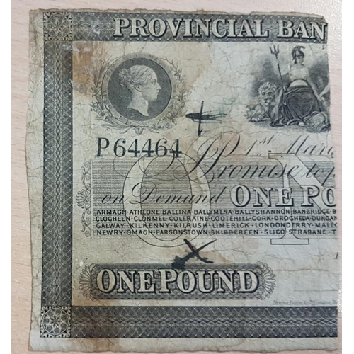 211 - Provisional Bank Half One Pound- P64464