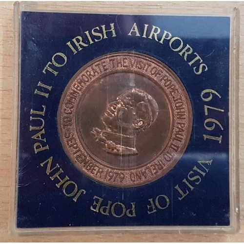 213 - Medal/Coin to Commemorate Visit of Pope John Paul II to Irish Airports