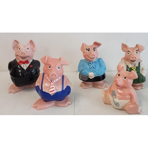 283 - NatWest Wade Piggy Banks (complete set) with Stoppers