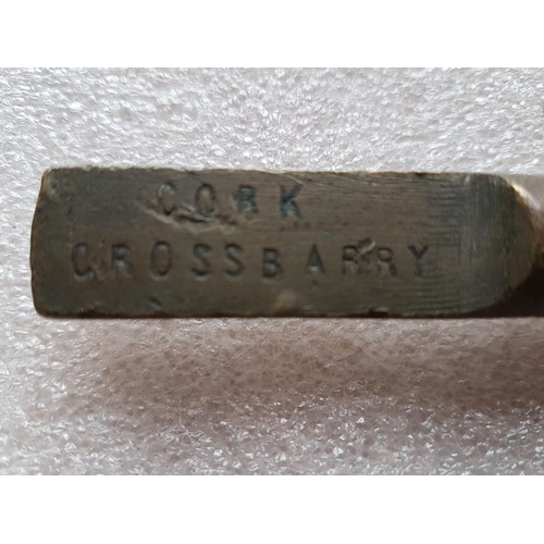 318 - Small Steel Staff Cork-Crossbarry, 9.5in