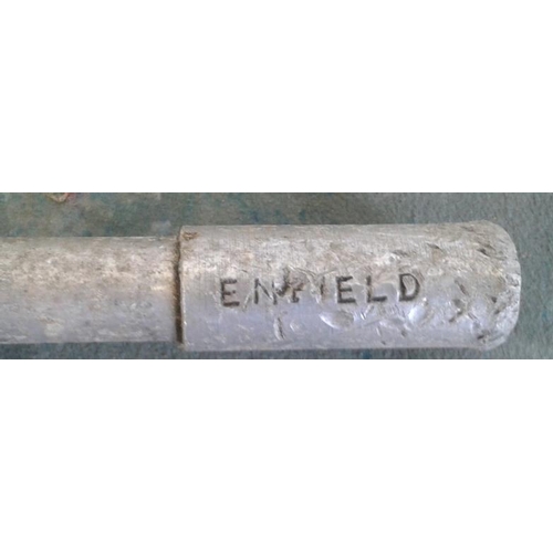 320 - Small Aluminium Staff, Enfield to Moyvalley- 10ins