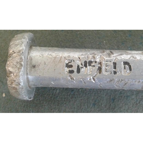 322 - Small Aluminium Staff, Enfield to Kilcock - 10ins