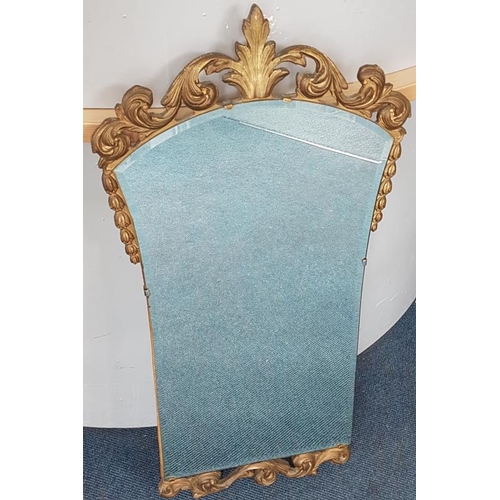 381 - Decorative Gilt Framed Mirror - c. 17.5 x 34ins