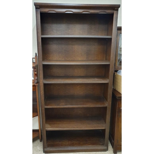 403 - Five Tier Open Bookcase, c.38in wide, 78.5in tall