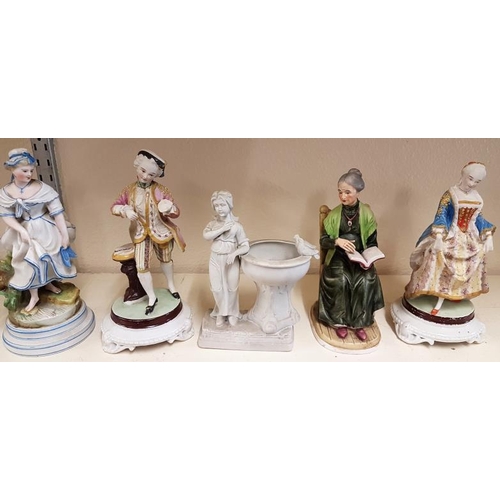 453 - Five Various Figurines (some Victorian)