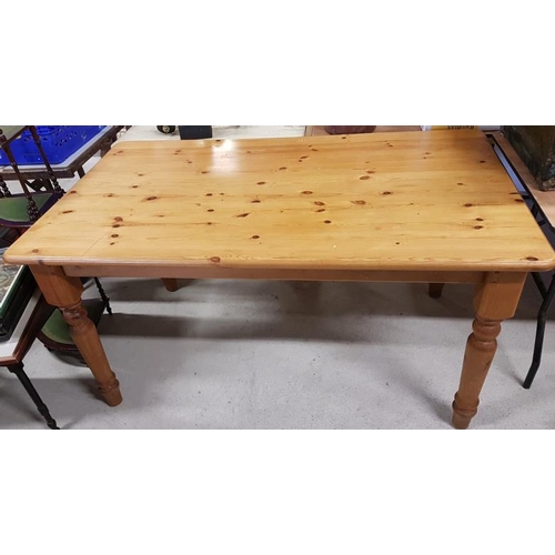 49 - Modern Pine Kitchen Table - 60 x 36 x 30.5ins tall