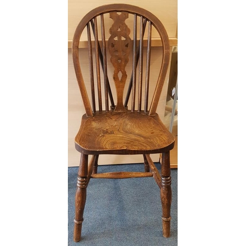 82 - Pine Kitchen Chair and Small Mahogany Towel Rail