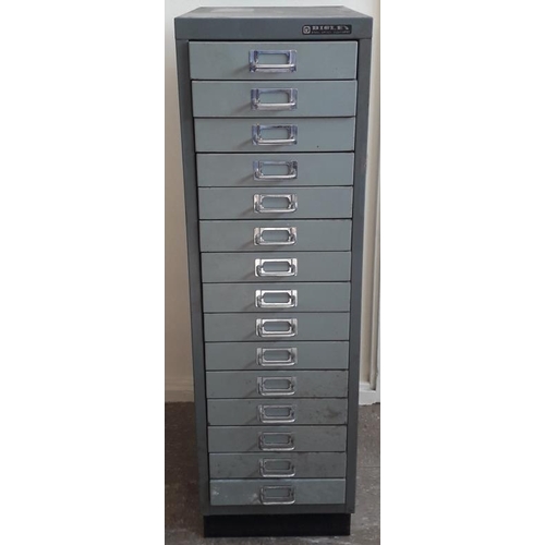 84 - 15-Drawer Filing Cabinet - 11ins wide x 37ins tall
