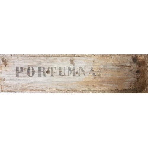112 - 3-Dozen Bottle Crate and Wooden Sign for Portumna