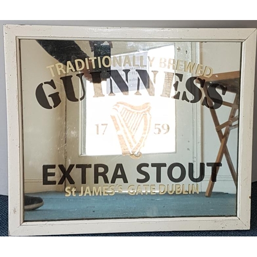 125 - Heavy Guinness Extra Stout Pub Mirror, c.20 x 17in