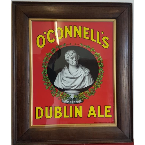129 - 'O'Connell Dublin Ale' Framed Advertisement - 23 x 27ins, reproduction of a scarce sign