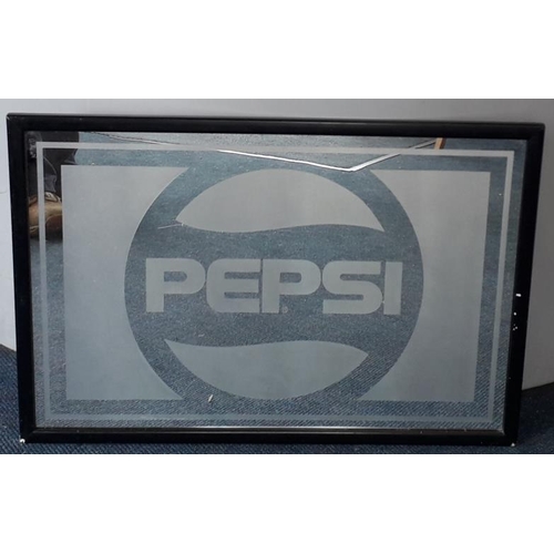 131 - 'Pepsi' Advertising Mirror - 24 x 16ins