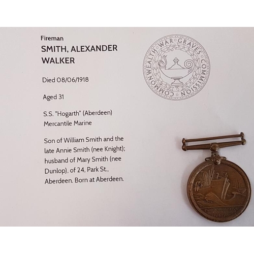 192 - Mercantile Marine Medal - S.S. Hogarth