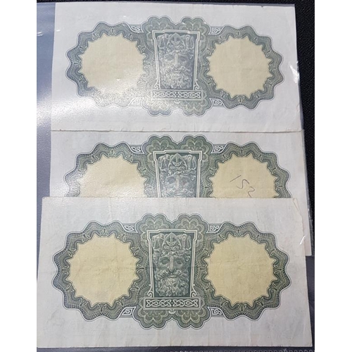 205 - Ireland, Three Lady Lavery £1 Bank Notes all 21.4.75