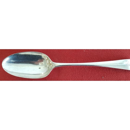 215 - Georgian Silver Serving Spoon, c. 1770 - c. 57g