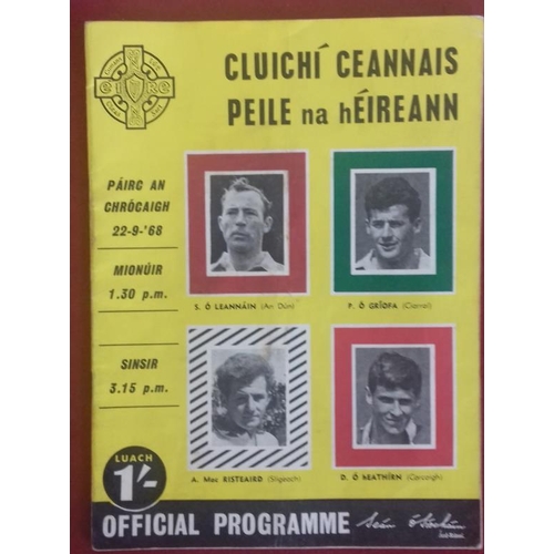 222 - 1968 All Ireland Football Final Program